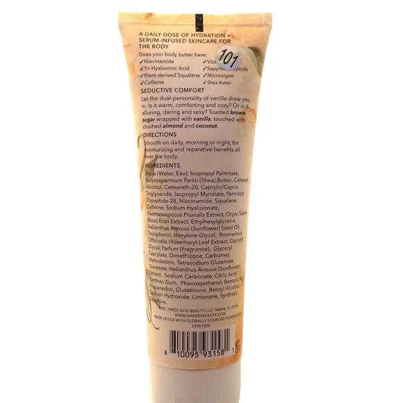 Nakery Beauty Skin Toning  Body Butter SEDUCTIVE COMFORT 3.38 fl. oz. Sealed New - Picture 3 of 3